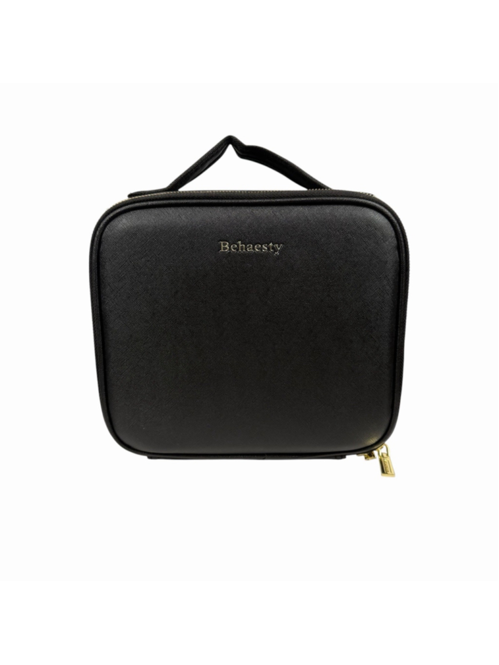 Behaesty BH1060 Travel Makeup Case LED Lighted Modes Mirror Cosmetic Black Women